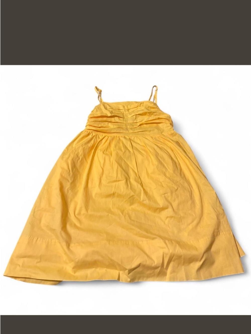 Yellow hunter & brown mini dress